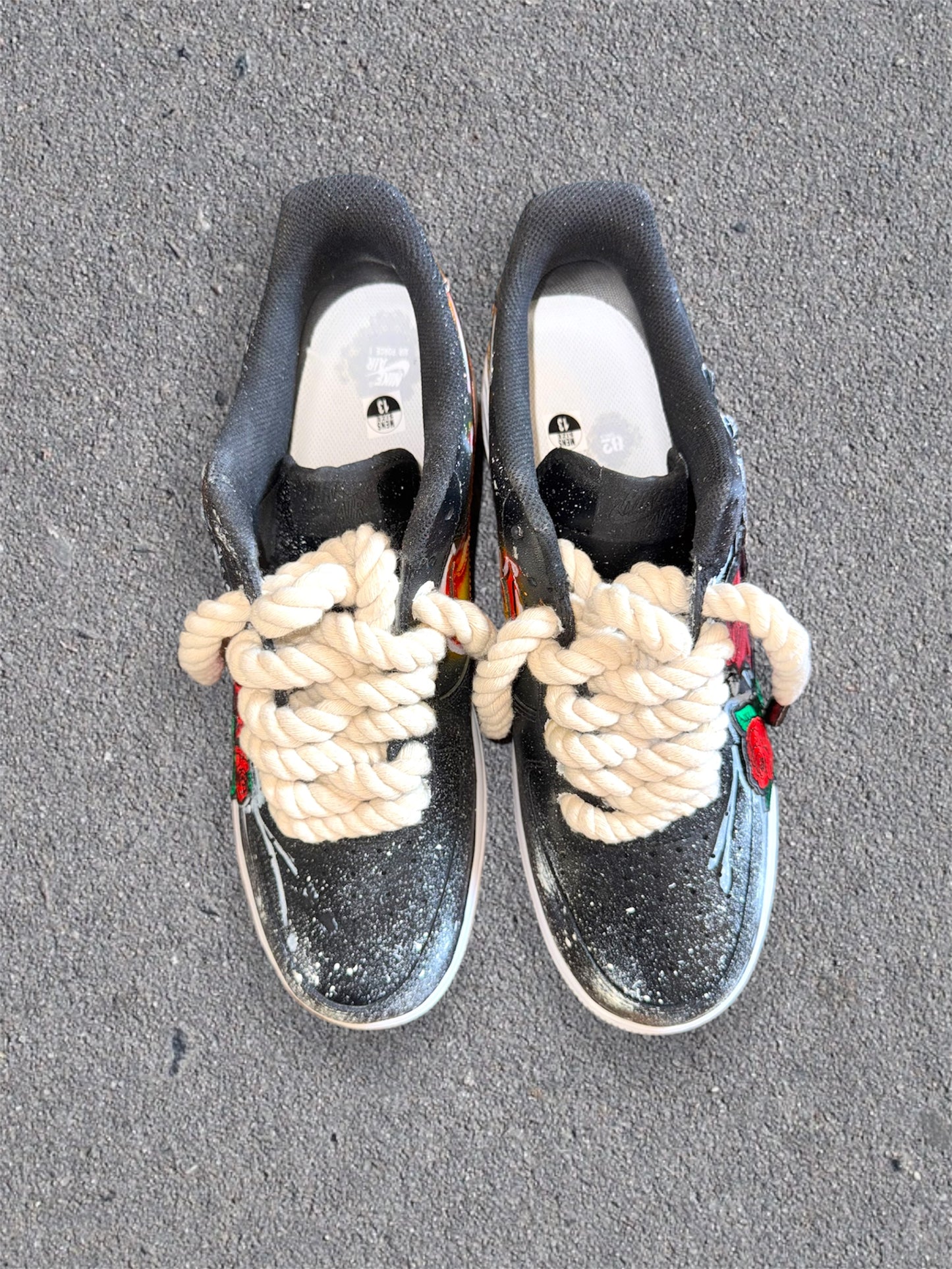 “Fire Rose” Custom Nike Air Force 1