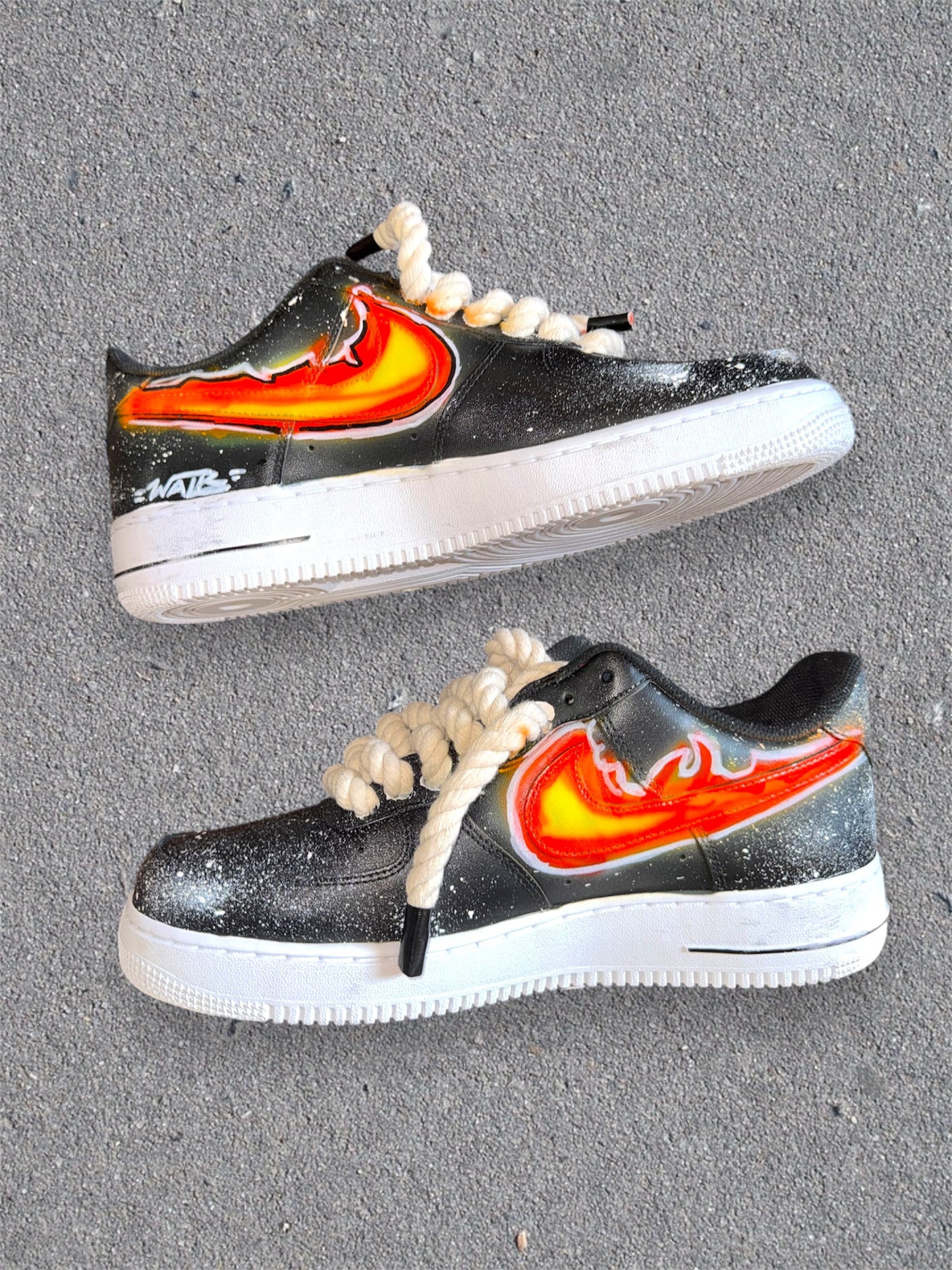 “Fire Rose” Custom Nike Air Force 1