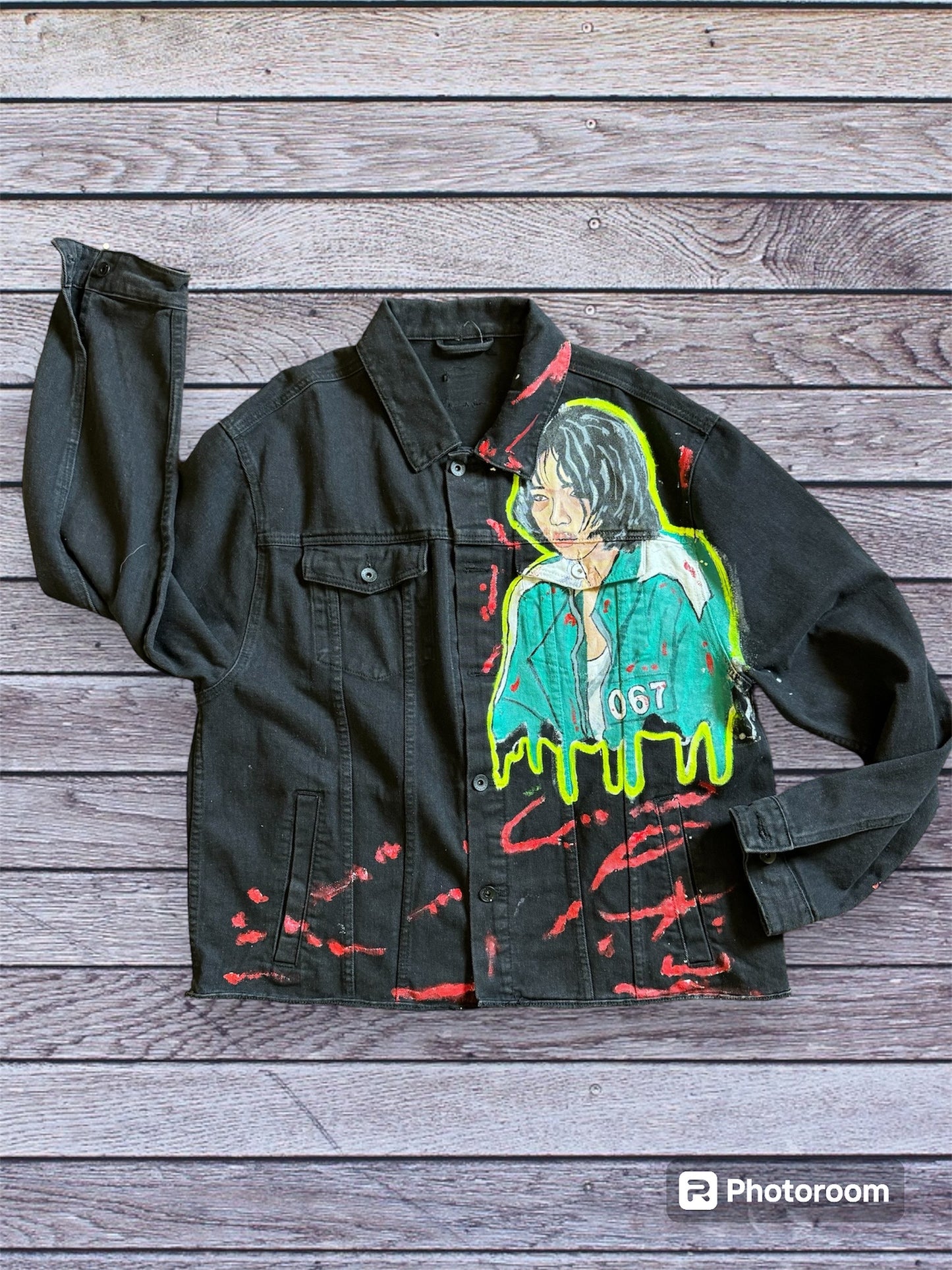 SQUID GAMES HANDPAINTED JACKET