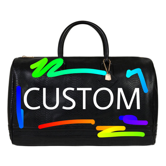 CUSTOM HANDPAINTED DUFFLE BAG