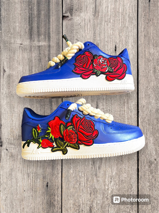 RED ROSE “NIPSEY BLUE” NIKE AIR FORCE 1.