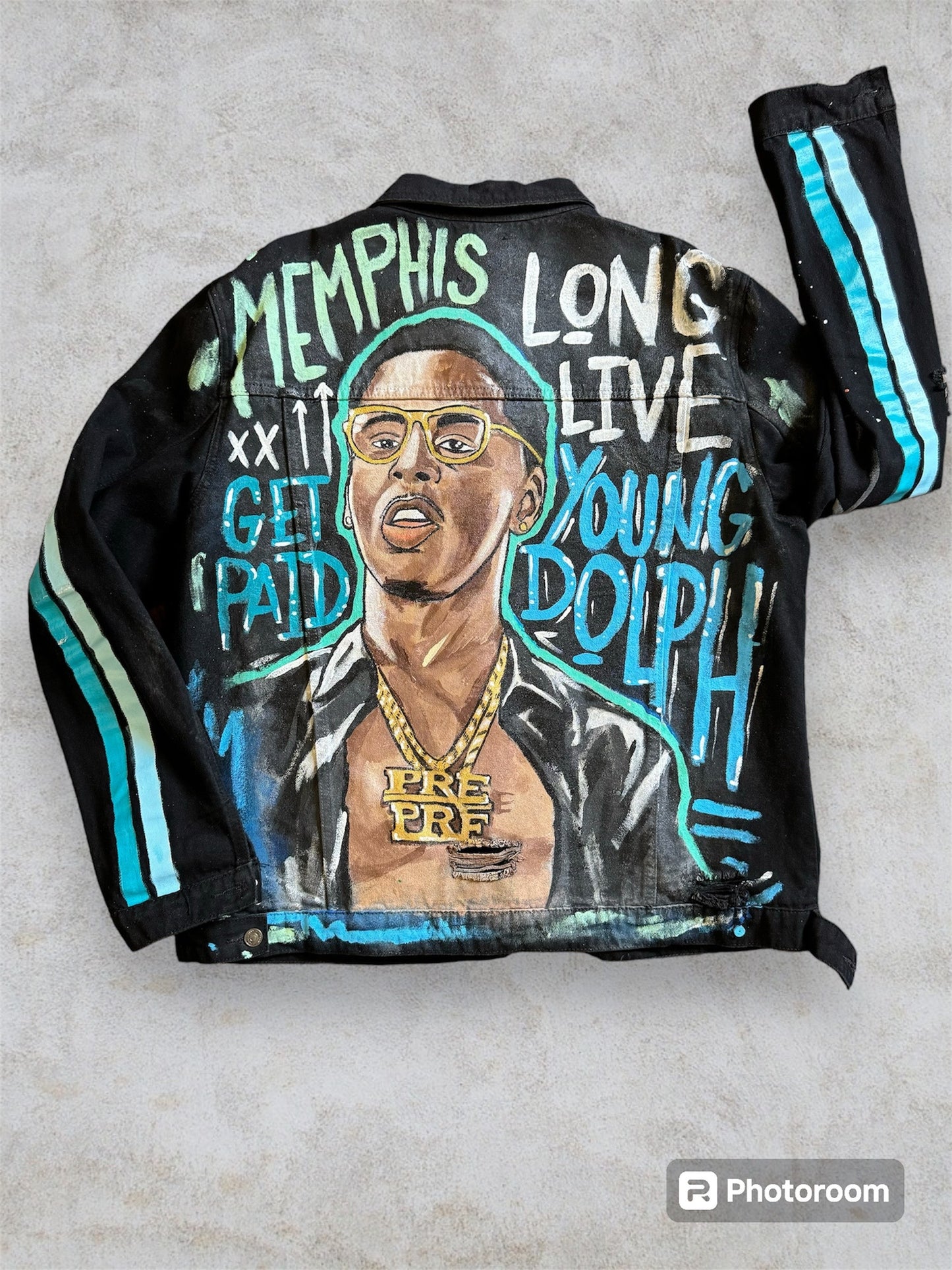 YOUNG DOLPH HANDPAINTED JACKET