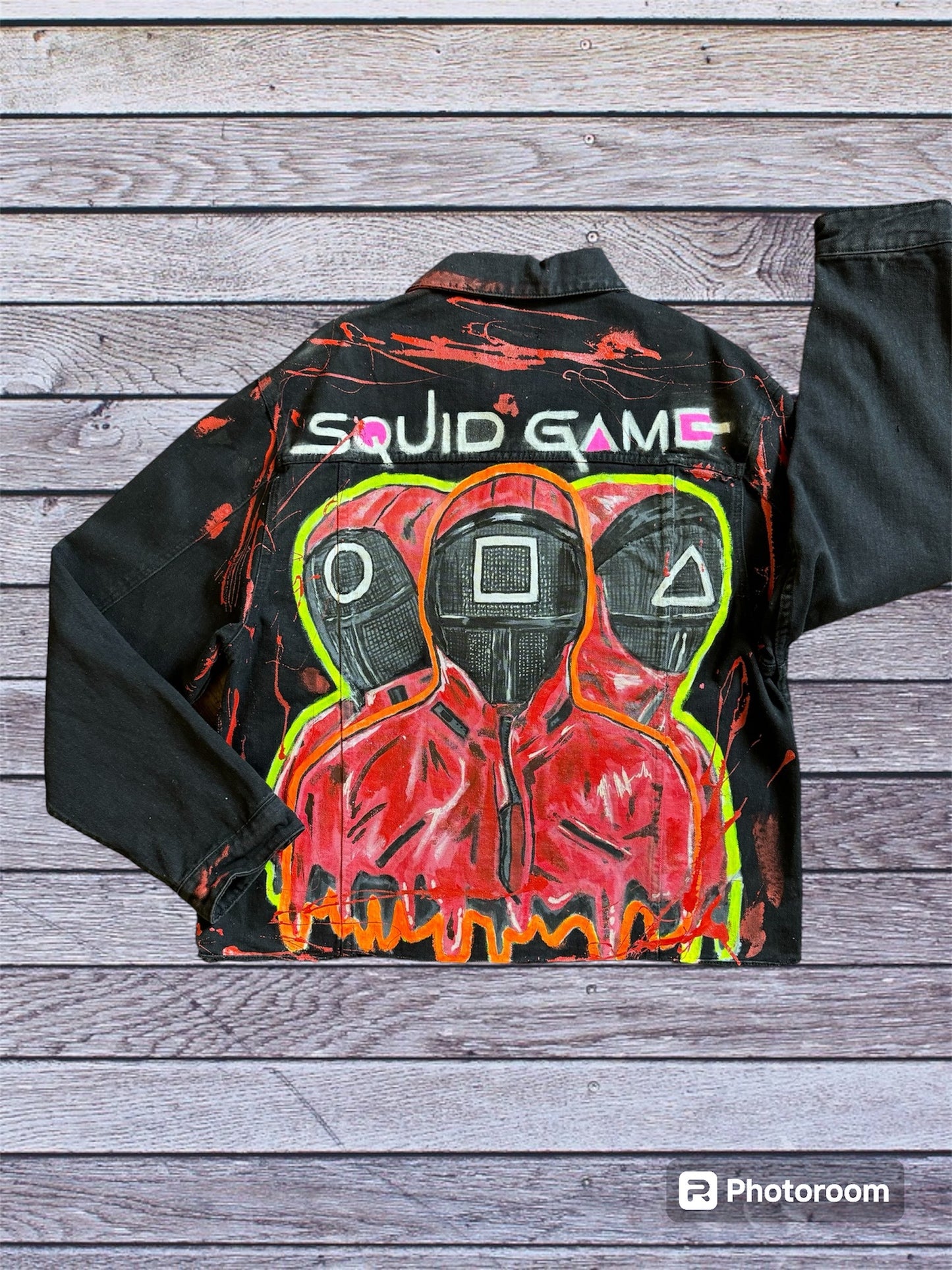 SQUID GAMES HANDPAINTED JACKET