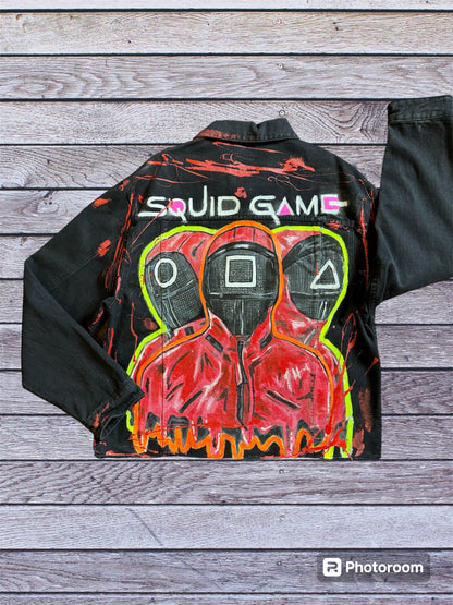 SQUID GAMES HANDPAINTED JACKET