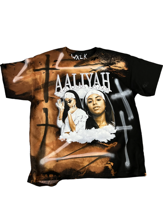 AALIYAH DESTROYED TEE